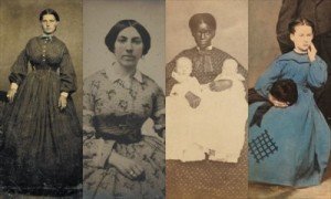 photographs of five Civil War women
