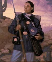 portrait of Cathay Williams, female Buffalo Soldier