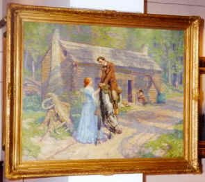 painting of lincoln saying goodbye to ann rutledge