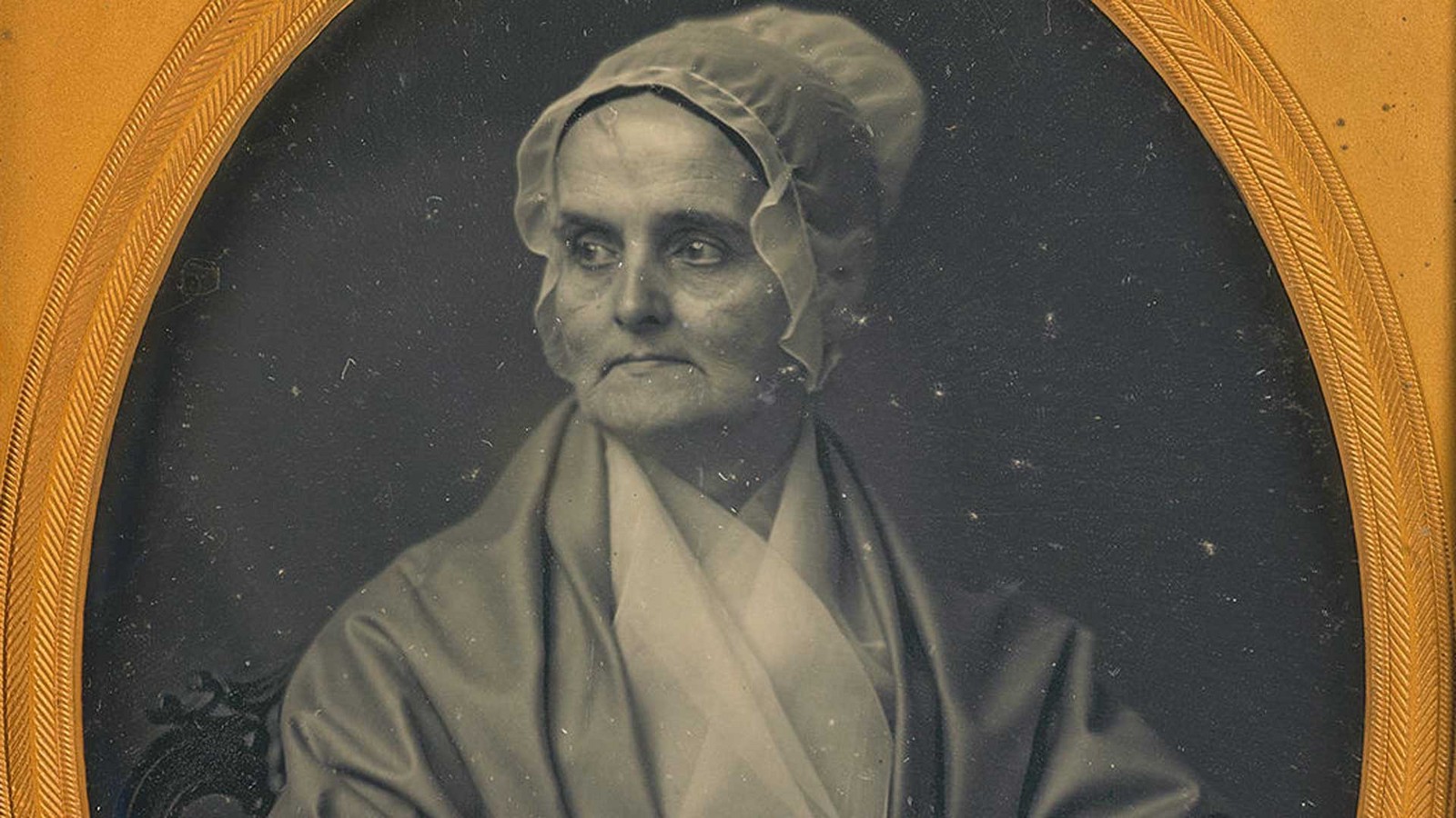 portrait of American abolitionist and women's rights activist Lucretia Mott