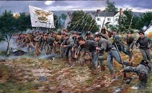 cadets from the Virginia Military Institute fight at the Battle of New Market, Virginia