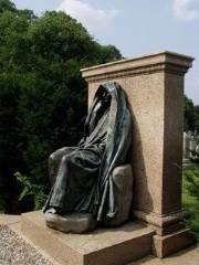 Clover Adams monument by sculptor Augustus Saint-Gaudens