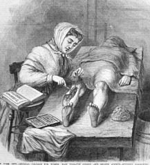 illustration of a woman doctor performing surgery